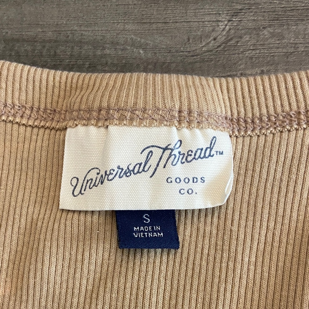 Universal Thread Tan Ribbed Tank Top - Picture 2 of 3
